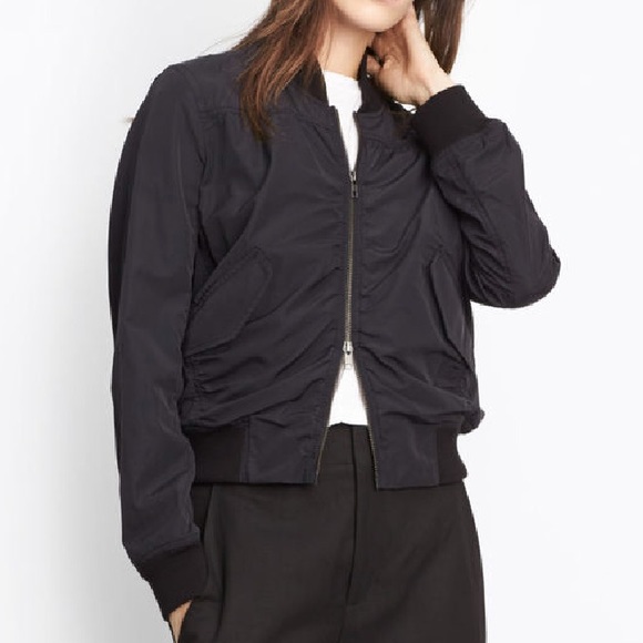 vince black bomber jacket